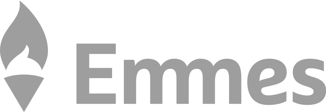 Emmes Black and White Logo